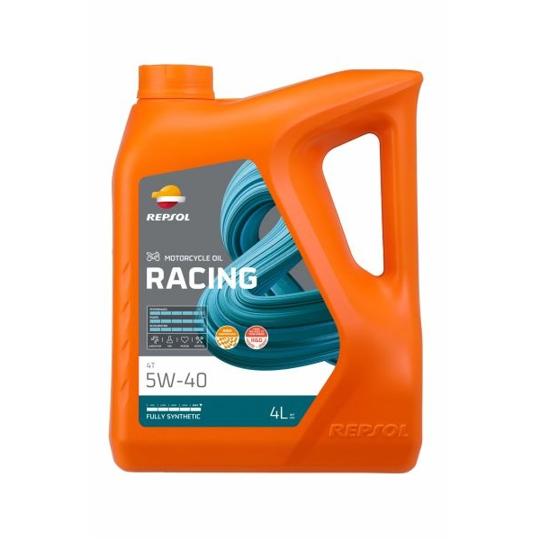 Repsol Racing 5w40 4lt. Συνθετικό Λάδι Μοτοσυκλέτας 