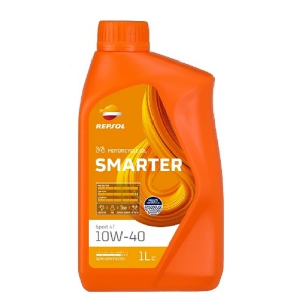 REPSOL SMARTER SPORT 4T 10W40 1L  Λάδι Μοτοσυκλέτας