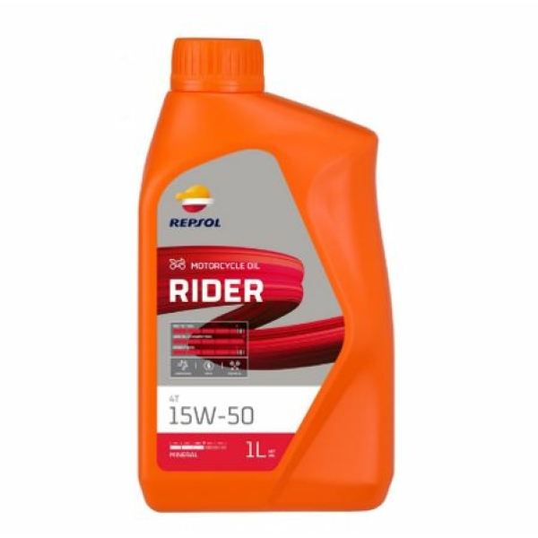 REPSOL RIDER 4T 15W50 1L  Λάδι Μοτοσυκλέτας