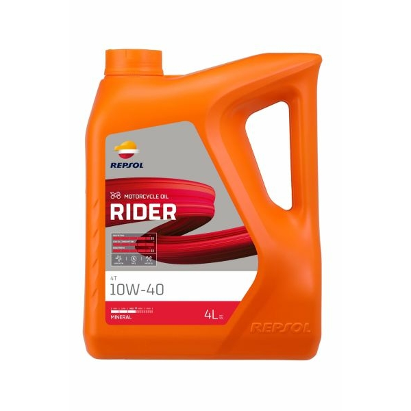 REPSOL RIDER 4T 10W40 4L Λάδι Μοτοσυκλέτας