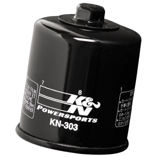 ΦΙΛΤΡΟ ΛΑΔΙΟΥ  K&N KN-303.   HONDA CB, CB-1, CBF, CBR, GL, NES, NT, NTV, PC, RVF, ST, VF, VFR, VT, VTR, XL, XRV; KAWASAKI EN, ER, ER-6F, ER-6N, EX, GTR, KAF, KLE, KLF, KLZ, KVF, MULE, VN, W, Z 125-8382. 1984-