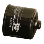 ΦΙΛΤΡΟ ΛΑΔΙΟΥ  K&N KN-204   HONDA CB, CBF, CBR, CRF, CTX, FJS, FSC, GL, NC, NRX, NS, NSA, NSS, NT, RVT, SH, ST, TRX, VFR, VT, VTR, VTX, XL; KAWASAKI ER-6F, ER-6N, KFX 250-2300 1984-2018