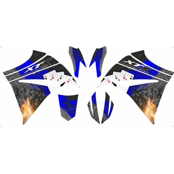 ΣΕΤ ΑΥΤΟΚΟΛΛΗΤΑ ΓΡΑΦΙΚΑ Yamaha XTX 660cc ΄04 Skulls