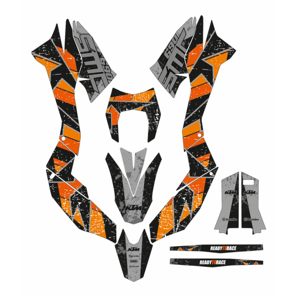 ΣΕΤ ΑΥΤΟΚΟΛΛΗΤΑ ΓΡΑΦΙΚΑ KTM SMC 690 Abstract