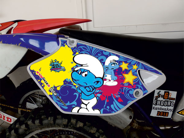ΣΕΤ ΑΥΤΟΚΟΛΛΗΤΑ ΓΡΑΦΙΚΑ YAMAHA YZ 250 98' Strumf - Image 3