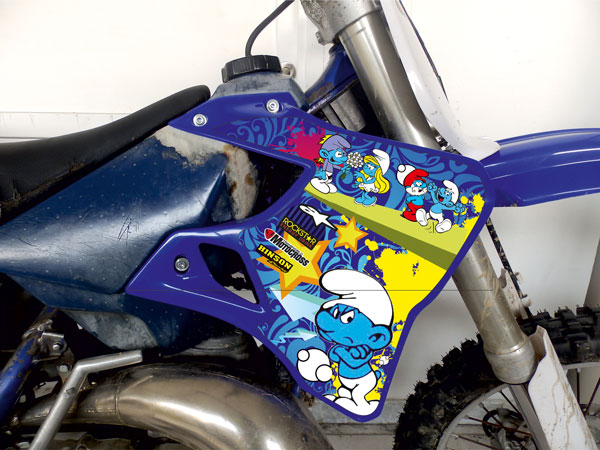 ΣΕΤ ΑΥΤΟΚΟΛΛΗΤΑ ΓΡΑΦΙΚΑ YAMAHA YZ 250 98' Strumf - Image 2
