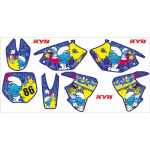 ΣΕΤ ΑΥΤΟΚΟΛΛΗΤΑ ΓΡΑΦΙΚΑ YAMAHA YZ 250 98' Strumf