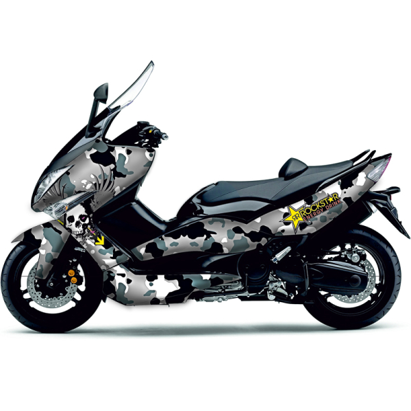 ΣΕΤ ΑΥΤΟΚΟΛΛΗΤΑ ΓΡΑΦΙΚΑ YAMAHA T Max 500  08-11. Camo snow