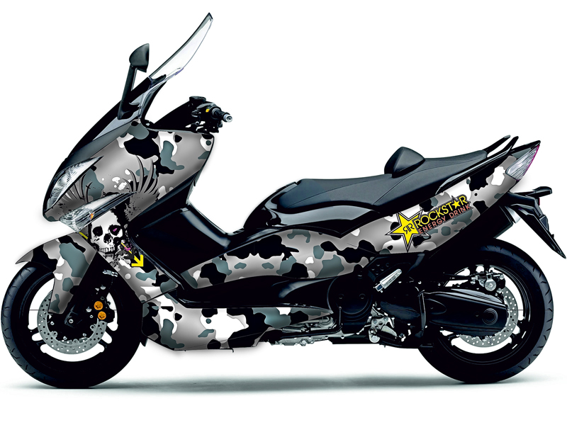 ΣΕΤ ΑΥΤΟΚΟΛΛΗΤΑ ΓΡΑΦΙΚΑ YAMAHA T Max 500 08-11. Camo snow