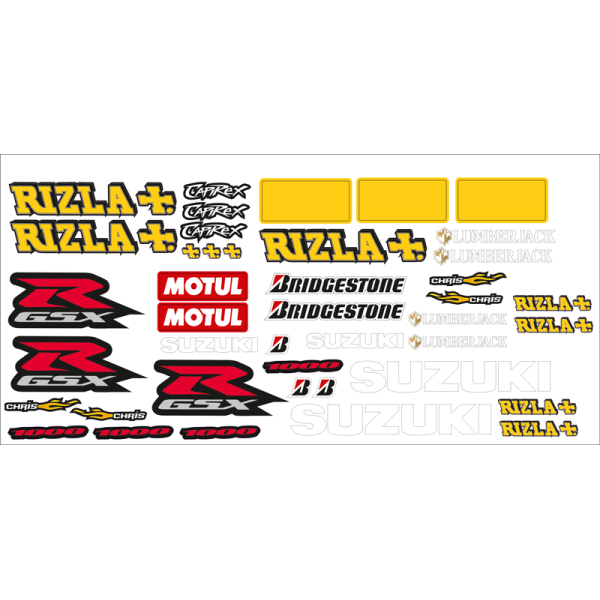 ΣΕΤ ΑΥΤΟΚΟΛΛΗΤΑ SUZUKI RIZLA