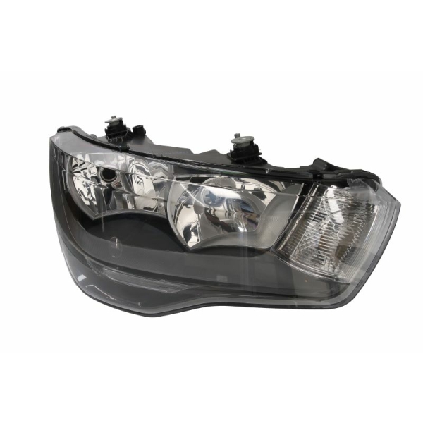 ΦΑΝΑΡΙ ΕΜΠΡΟΣ AUDI A1. 8X. 2010-2014, δεξι  με ρυθμιστικό μοτέρ για LWR. H7W21WHY21WH1.insert colour black
