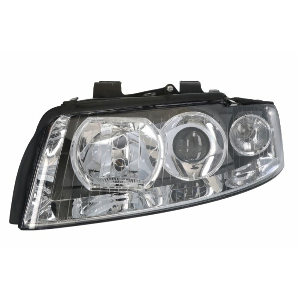 ΦΑΝΑΡΙ ΕΜΠΡΟΣ AUDI A4 B6 2000-2004, αριστερο  black chromium-plated, H7.