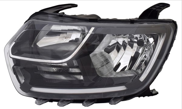 ΦΑΝΑΡΙ ΕΜΠΡΟΣ DACIA DUSTER II, 2017- , αριστερο, με ηλεκτρικό μοτέρ, με φώτα πορείας ημέρας, H1/H7/LED.