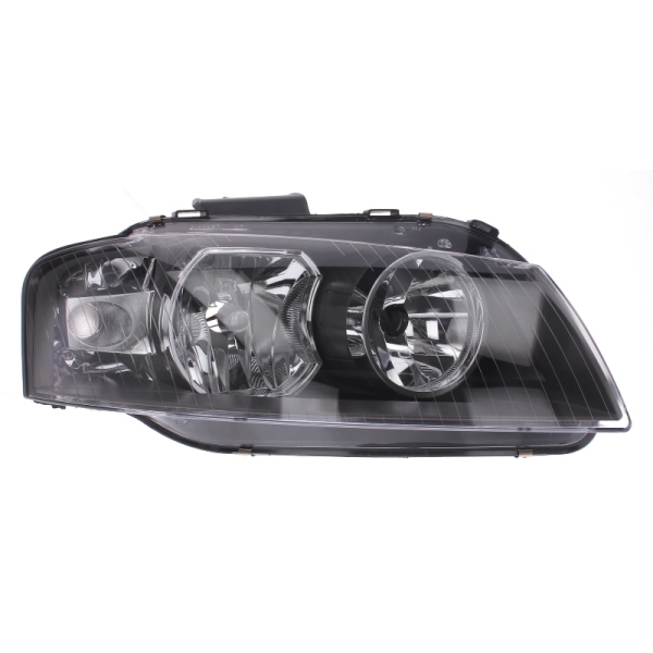 ΦΑΝΑΡΙ ΕΜΠΡΟΣ AUDI A3, 8P. 2003-2008 δεξι με ηλεκτρικό μοτέρ, nsert colour black, H7