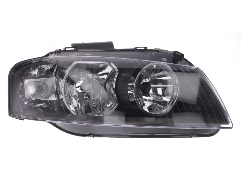 ΦΑΝΑΡΙ ΕΜΠΡΟΣ AUDI A3, 8P. 2003-2008 δεξι με ηλεκτρικό μοτέρ, nsert colour black, H7