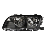 ΦΑΝΑΡΙ ΕΜΠΡΟΣ BMW 3 E46, 2000-2006, αριστερο, insert colour black, με ηλεκτρικό μοτέρ, H7