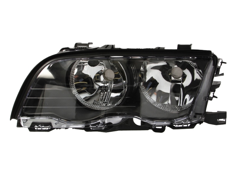 ΦΑΝΑΡΙ ΕΜΠΡΟΣ BMW 3 E46, 2000-2006, αριστερο, insert colour black, με ηλεκτρικό μοτέρ, H7