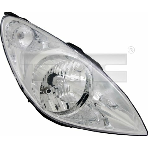 ΦΑΝΑΡΙ ΕΜΠΡΟΣ HYUNDAI i20, 2008-2012, δεξι, με ηλεκτρικό μοτέρ, chromium-plated, H4