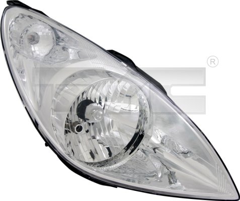 ΦΑΝΑΡΙ ΕΜΠΡΟΣ HYUNDAI i20, 2008-2012, δεξι, με ηλεκτρικό μοτέρ, chromium-plated, H4