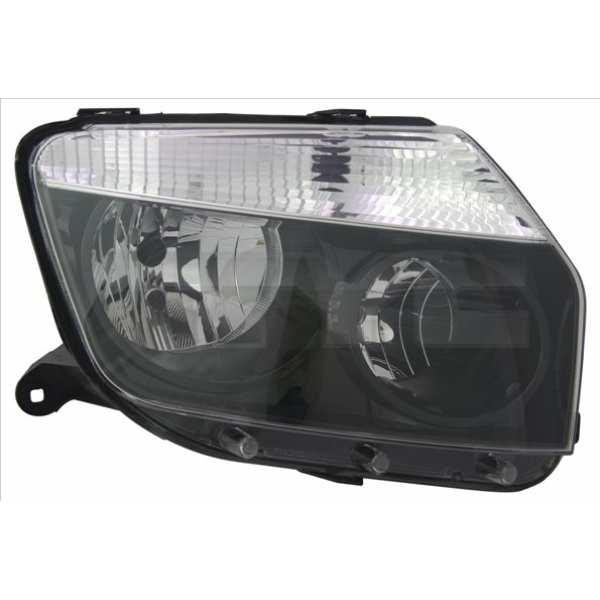 ΦΑΝΑΡΙ ΕΜΠΡΟΣ DACIA DUSTER 2010-2013, δεξι, insert colour black, H1, H7