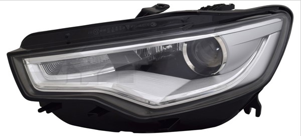 ΦΑΝΑΡΙ ΕΜΠΡΟΣ AUDI A6 C7, 2010-2015, αριστερο, D3S/H7LED με ηλεκτρικό μοτέρ, φώτα πορείας ημέρας, με φως στροφής,