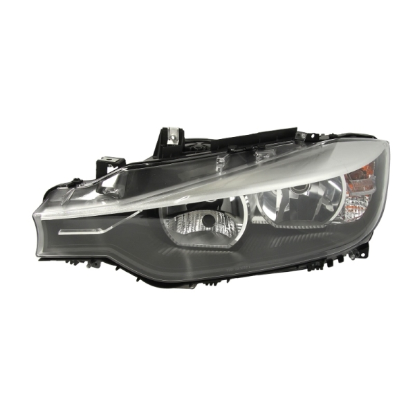 ΦΑΝΑΡΙ ΕΜΠΡΟΣ BMW 3 F30, F31, F80, αριστερο, με ηλεκτρικό μοτέρ, με φώτα πορείας ημέρας H7/H7PW24W, insert colour black