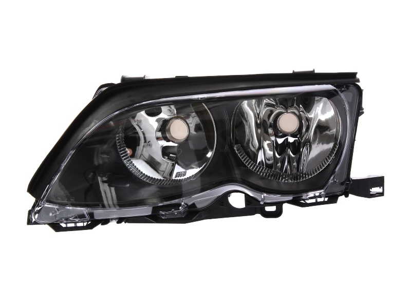 ΦΑΝΑΡΙ ΕΜΠΡΟΣ BMW 3 E46, 2001-2006, insert colour black, με ηλεκτρικό μοτέρ, H7