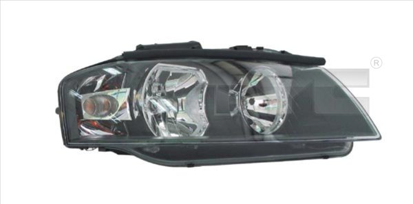 ΦΑΝΑΡΙ ΕΜΠΡΟΣ AUDI A3, 8P. 2003-2008 δεξι με ηλεκτρικό μοτέρ, nsert colour black, H7 - Image 2