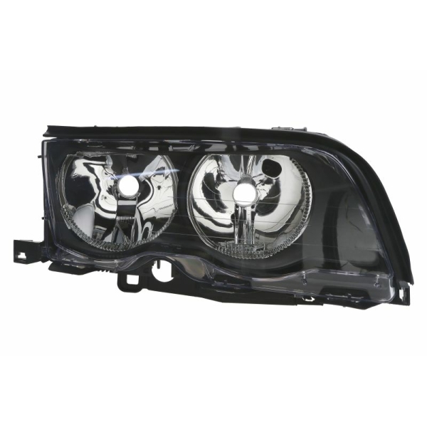 ΦΑΝΑΡΙ ΕΜΠΡΟΣ BMW 3 E46, 2000-2006, δεξι, insert colour black, με ηλεκτρικό μοτέρ, H7