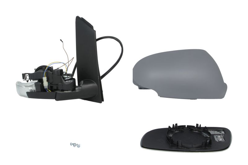 ΕΞΩΤΕΡΙΚΌΣ ΚΑΘΡΈΠΤΗΣ ΔΕΞΙΟΣ Volkswagen Touran 2003–2010, ΗΛΕΚΤΡΙΚΟΣ. (Τύπος τζαμιού convex)