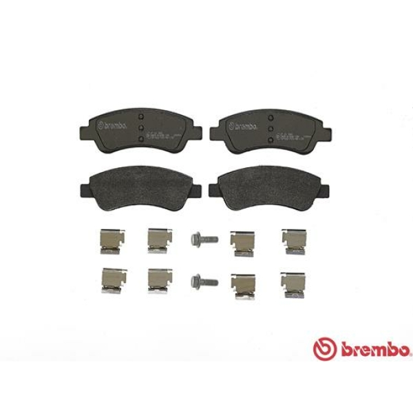 Σετ τακάκια εμπρός BREMBO P 61 066. CITROEN C2 1.4/1.6/1.6HDi 2003–2010, DS3 1.4/1.6 2009– , OPEL Corsa/CrosslandX 1.2–1.6 2018– .