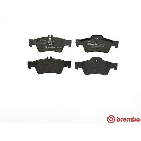 Σετ τακάκια εμπρός BREMBO P 50 052. Mercedes‑Benz CLS (C218) 3.0–5.5 2011–2018, E‑Class (W212 / S212 T‑Model) 2.1–5.5 2009–2016, S‑Class (W221, C216) 3.0–6.2 2005–2013, SLK (R171) 1.8–3.5 2004–2011
