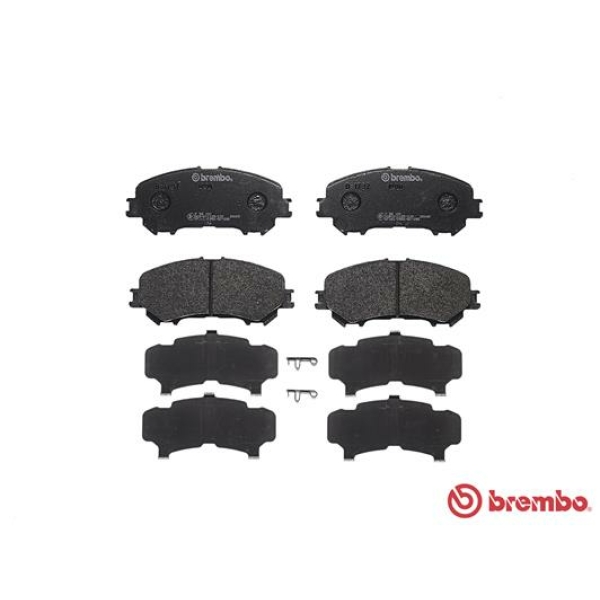 Σετ τακάκια εμπρός BREMBO P 56 100 Nissan Qashqai II 1.2–1.6 2013–σήμερα, Renault Kadjar 1.2–1.7 2015–σήμερα