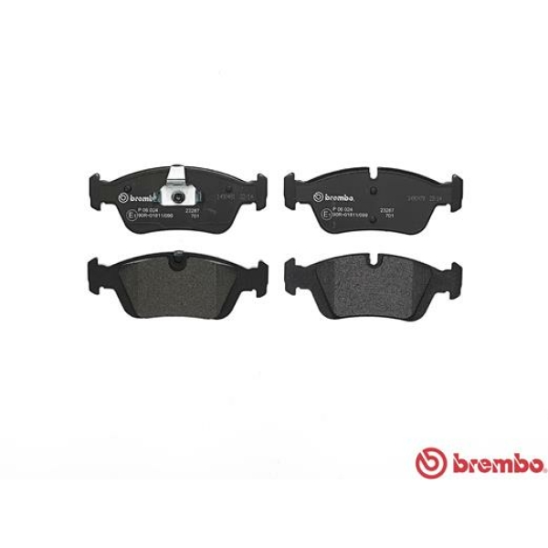 Σετ τακάκια εμπρός BREMBO P 06 024 BMW 3 Series E36 1.6–3.0 1991–2000,  3 Series E46 1.6–2.8 1997–2005,  Alpina E36 2.8–3.2 1992–1999