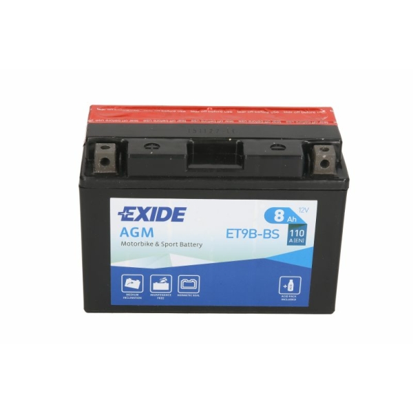 ΜΠΑΤΑΡΙΑ YT9B-BS EXIDE